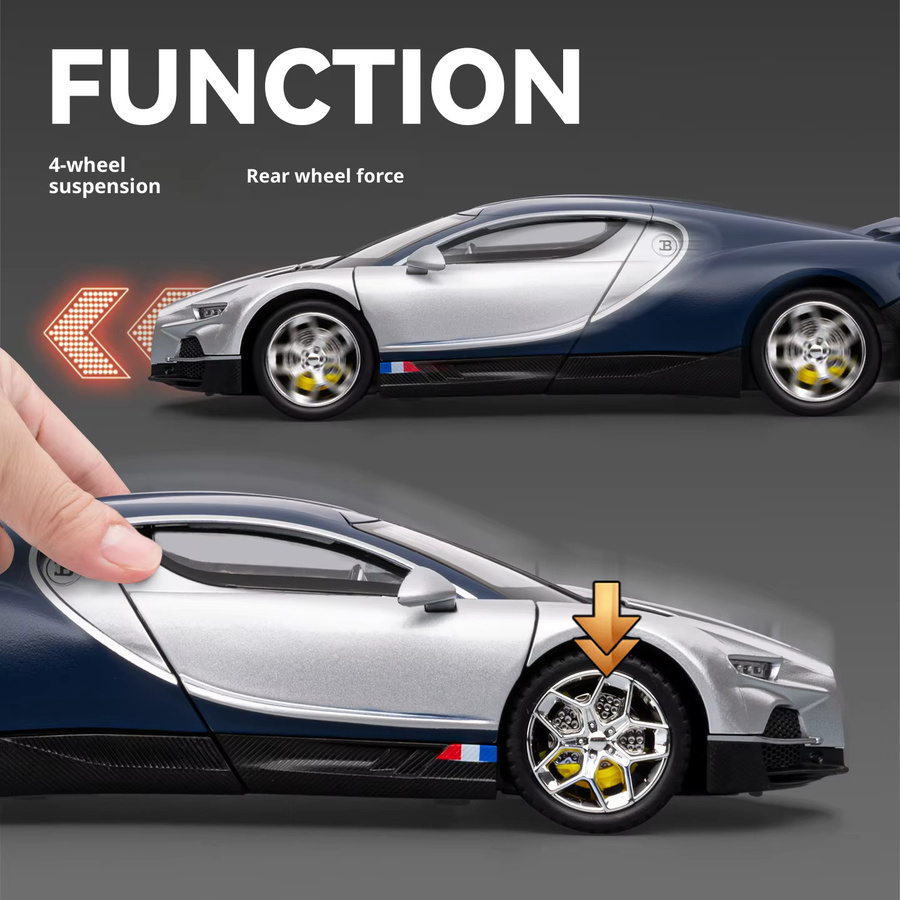 Maisto Bugatti Tourbillon Sportwagen-Modell, Metalldruckguss, Maßstab 1:24 - Bild 4