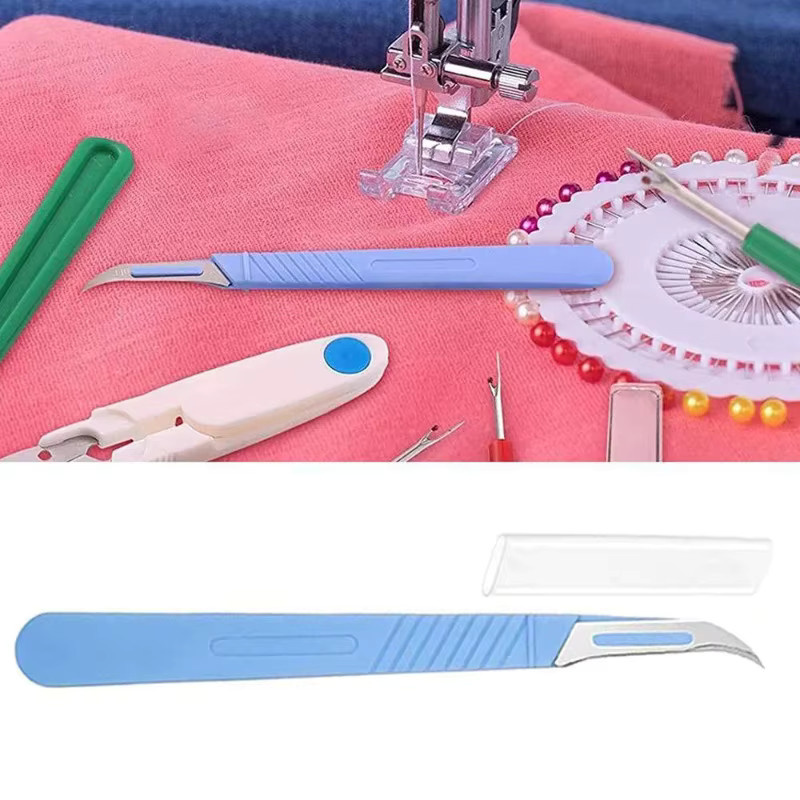Nahtripper mit Kunststoffgriff in Blau zum Entfernen von Nähten und Fäden für Handarbeit und Nähtechnik - Bild 3
