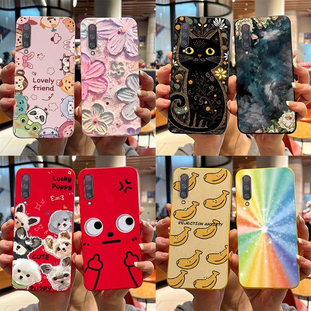 Stoßfeste Silikon-Schutzhülle mit Cartoon-Schmetterling für Xiaomi Mi 9 Lite, Mi 9 SE und Mi9 in Multicolor - Bild 1