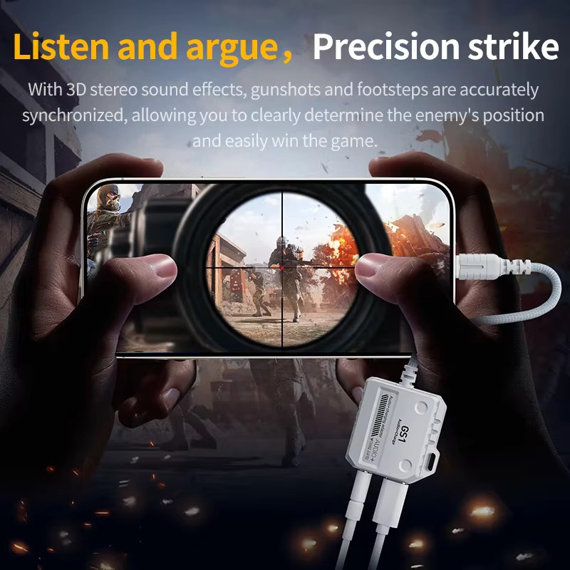 PLEXTONE GS1 USB-C auf 3,5 mm Audio-Adapter mit 60 W Ladefunktion, Farbe: Weiß, kompatibel mit iPad Pro und iPhone 15/16 - Bild 4