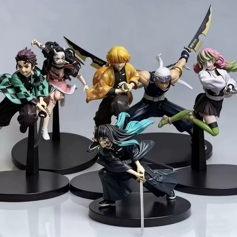 Bandai Demon Slayer Actionfiguren, Tanjirou/Agatsuma Zenitsu/Kyoujurou, PVC-Modell - Bild 3