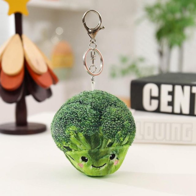 Yiran toy Schlüsselanhänger Obst und Gemüse, Plüsch, 10 cm, Unisex - Bild 1
