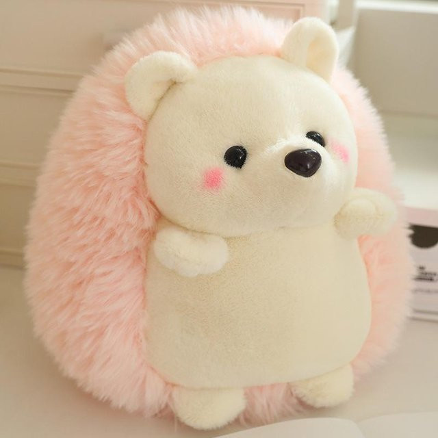 Igelpuppe Cartoon Tier Plüschtierpuppe, beige, 15cm - Bild 1