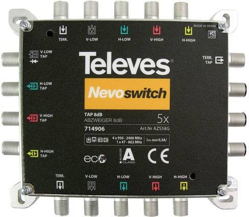Televes AZS58G SAT-Abzweiger in Schwarz - Bild 1