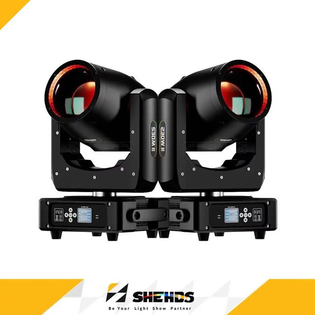 SHEHDS Moving Head Light Mini 230W 7R RGB Effektlampe in Schwarz für DJ, Disco, Hochzeit und Bühne - Bild 1