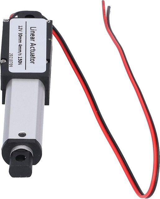 Koogeelife Mini Elektrischer Linearantrieb Type 1, 30mm, DC 12V, Silber, Wasserdicht mit Geräuschunterdrückung und Kurzschlussschutz - Bild 1