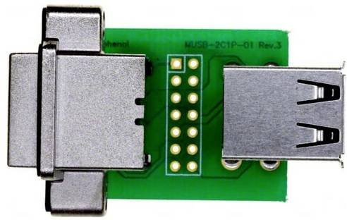 Amphenol MUSBC31130 USB-A Kabel Multicolor - Bild 1
