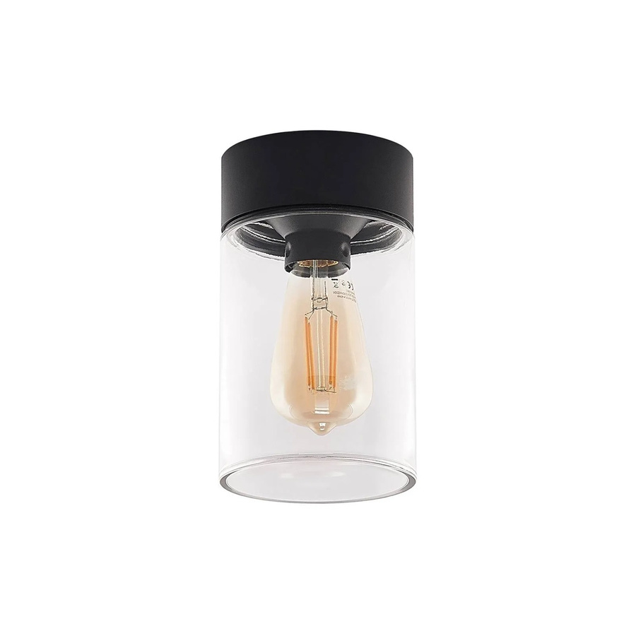 Arcchio Deckenlampe Liljana 9928077 Modern in Schwarz aus Aluminium und Glas, 1-flammig E27, IP65 für den Garten - Bild 2