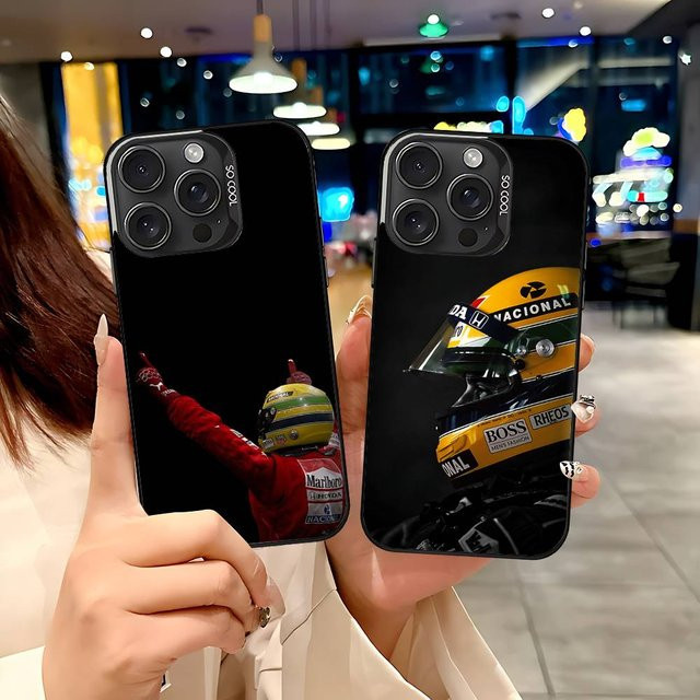 Handyhülle Ayrton Senna für Apple iPhone Modelle in Schwarz - Bild 1