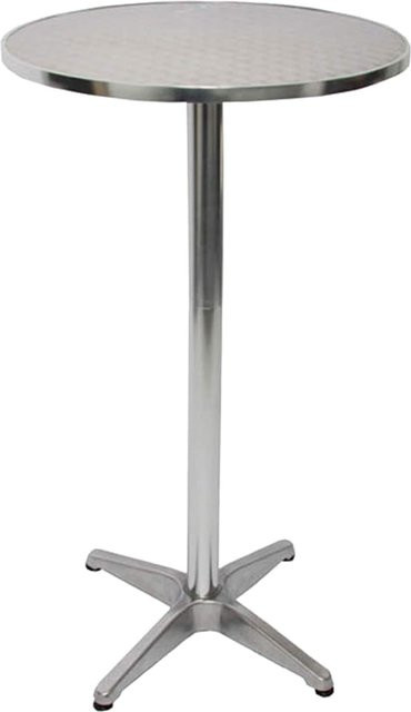MCW Alu-Stehtisch klappbar in Silber, höhenverstellbar von 70 cm bis 110 cm, Durchmesser: 60 cm - Bild 1