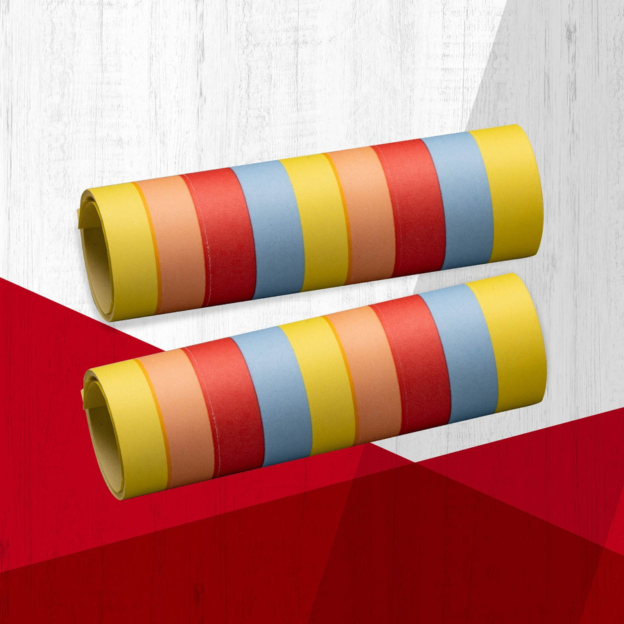 Fackelmann Luftschlangen Multicolor aus FSC-zertifiziertem Papier, 2 Rollen à 9 Stück mit je 4 m Länge - Bild 2