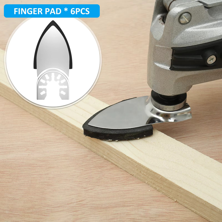 129-teiliges Universal Schleifpad Set für oszillierende Multischleifer mit Dreieck Finger Schleifpapier in den Körnungen 60-320 Grit für DIY-Arbeiten - Bild 2