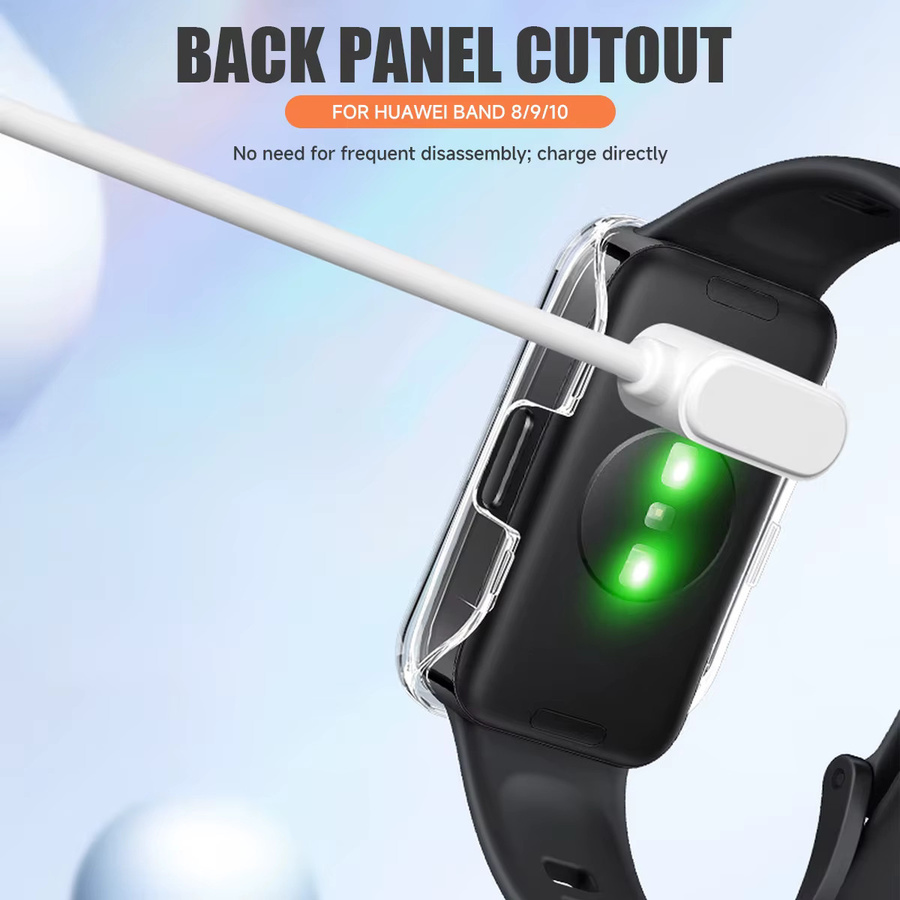FancyWrist Hülle für Huawei Band 10 9 8, PC-Gehäuse, gehärtetes Glas, NFC, Unisex - Bild 4