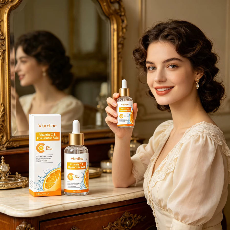 Viareline Vitamin C Serum mit Hyaluronsäure, 30 ml, Unisex - Bild 3
