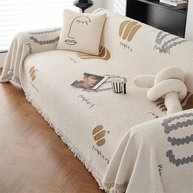 Super Six Rutschfeste Plüsch Sofadecke aus Flanell, B/B: 180 x 130 cm - Bild 1