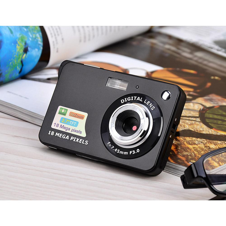 Honor Electronics Smile Capture Digitalkamera mit 18 MP, 2,7-Zoll-LCD-Bildschirm, 8-fach Zoom und Anti-Shake in Schwarz - Bild 3