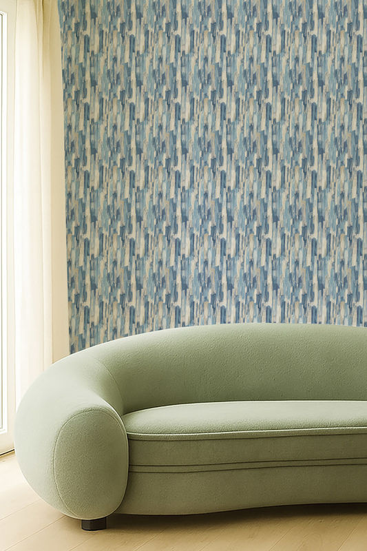 Clarke & Clarke Wallpaper Cityscape Ink – Moderne Vlies Tapete in Blau mit abstraktem City-Design - Bild 3