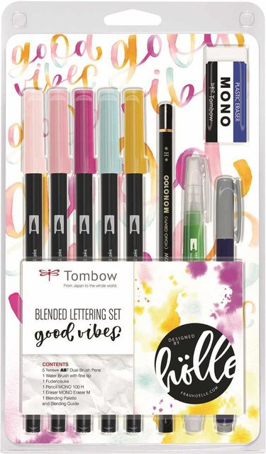Tombow Blended Lettering Set Good Vibes Brush Pens Mehrfarbig - Bild 1