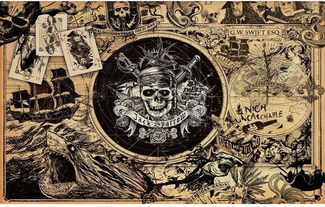 Komar Fototapete Vlies Pirates of the Caribbean 5 Multicolor B: 400 cm, H: 250 cm - Bild 1