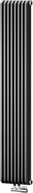 Emke Paneelheizkörper Doppellagig Flachheizkörper in Anthrazit mit Seitenanschluss, B: 180 cm, H: 35 cm, 1611W - Bild 1