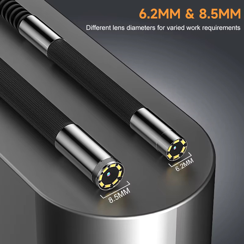 BUMBORN 2-Wege-Lenkendoskopkamera für iOS und USB-C, 1080P HD Inspektionskamera für Rohrleitungen, Schwarz - Bild 3