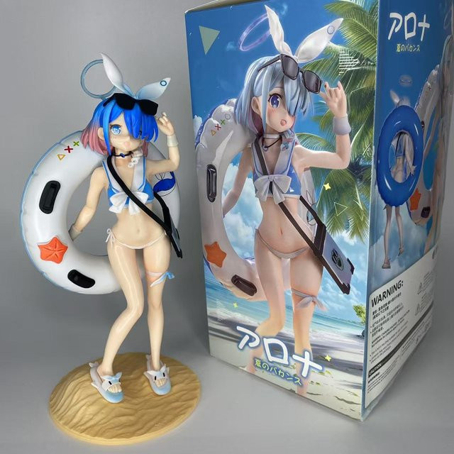 Bandai Blue Archive Aroha Blue Ear Sailor, PVC-Figur, Blau - Bild 1