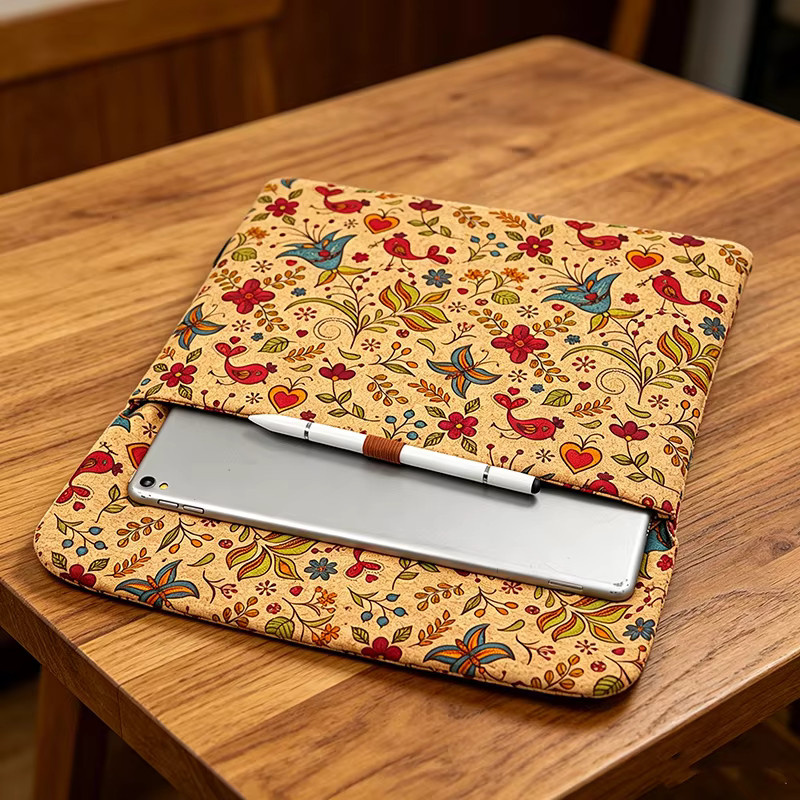 Personalisierte Tablet-Hülle von Quoko mit Blumenmuster in Multicolour für iPad Mini, Air, Pro und Matepad - Bild 1