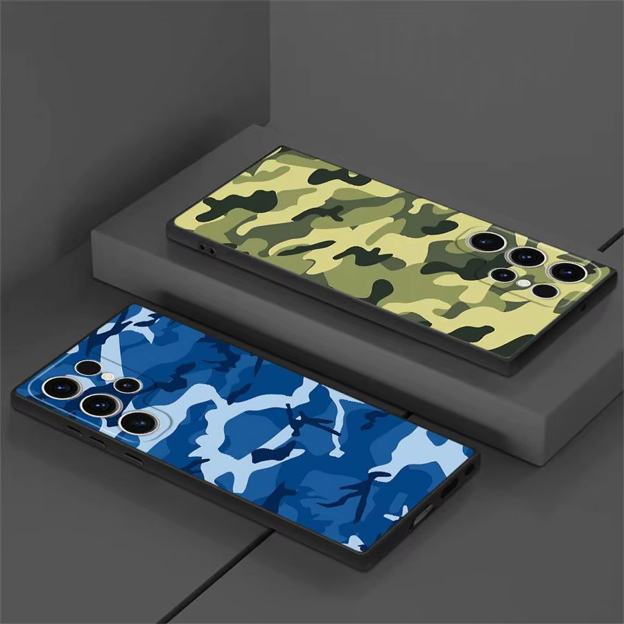 Camouflage Handyhülle für Samsung Galaxy S24 S25 S23 S22 S21 S20 Ultra und FE Modelle in Multicolour - Bild 2