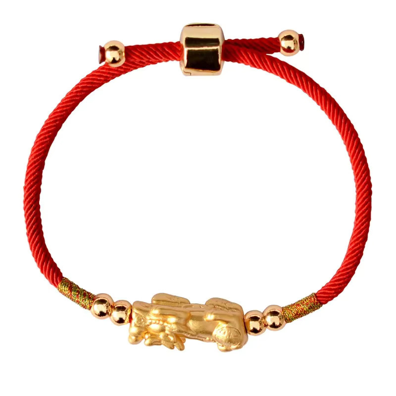 NEIPO Charm-Armband, Lucky Red Rope, Pixiu Knots, Unisex - Bild 3
