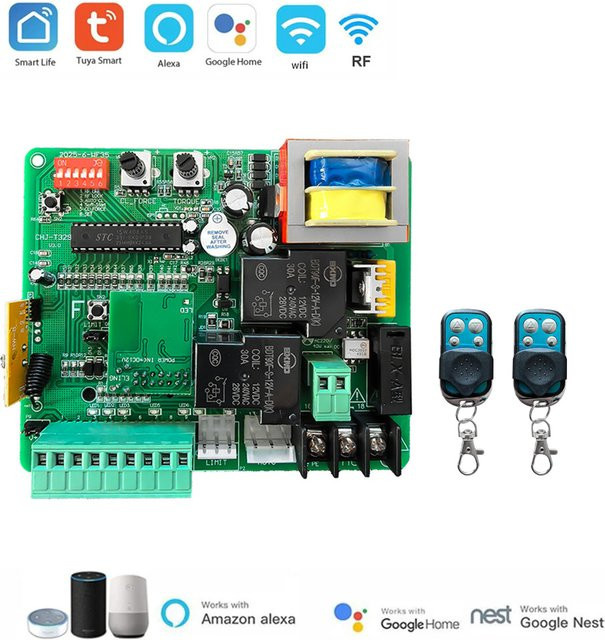 KUANGZIPENG Schiebetor-Motorsteuerung mit WiFi Tuya Smart App, LED-Anzeige und 433MHz Fernbedienung, 220V-230V AC - Bild 1