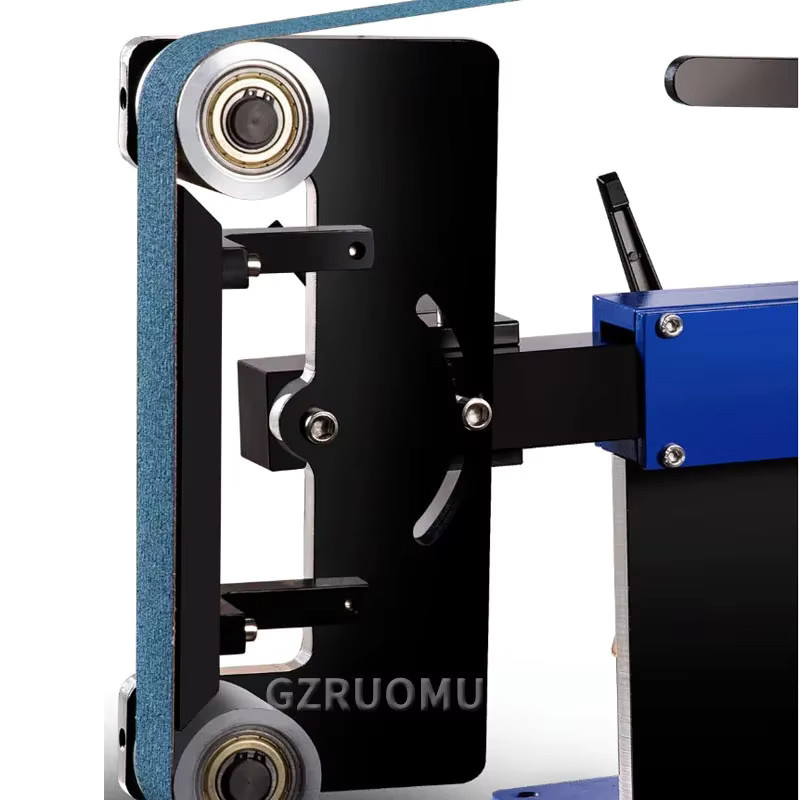 GZRUOMU Elektrische Bandschleifmaschine und Polierer mit 3 Geschwindigkeitsmodi, 2,2 kW, Blau - Bild 3