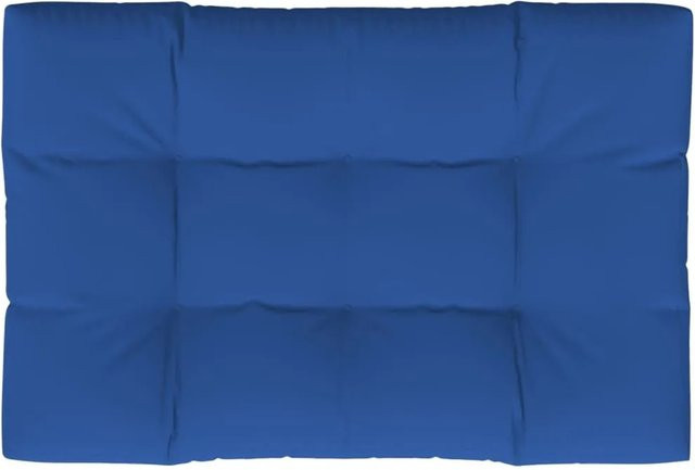 vidaXL Palettenkissen aus Polyester in Königsblau, B/T/H: 120 x 80 x 12 cm, UV-beständig und wasserabweisend - Bild 1