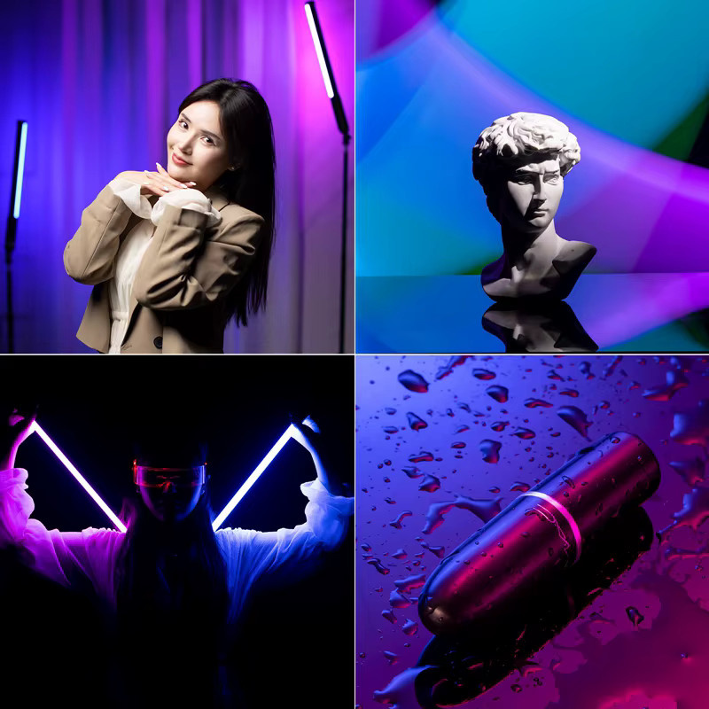 Ulanzi VL119 RGB-Handlichtstab mit 2500–9000 K für Fotografie und Vlog, 50 cm RGB-Sticklicht, wiederaufladbar - Bild 4
