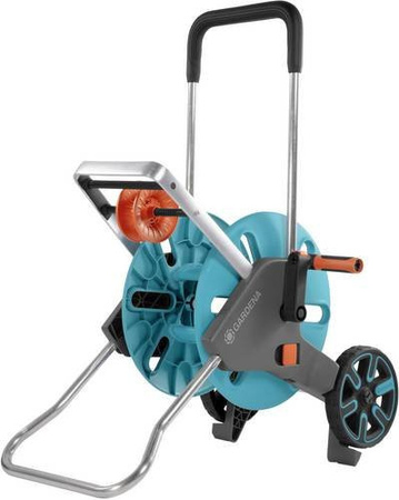 Gardena CleverRoll M Easy Schlauchwagen in Türkis, Orange und Grau