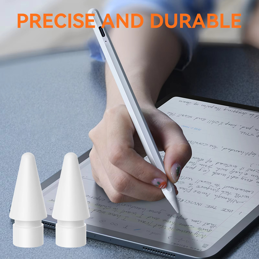 Kapazitiver Touchpen für dein iPad in Weiß – Tragbarer Eingabestift für Tablets - Bild 3