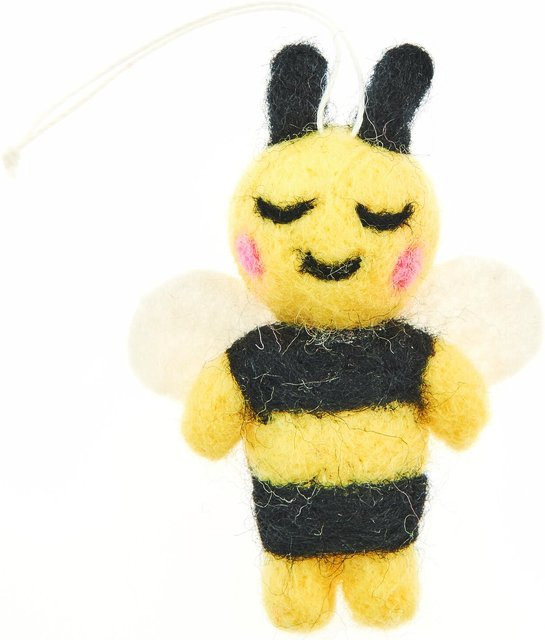 Rico Design Aufhänger Filz-Biene 3D in Gelb - Bild 1