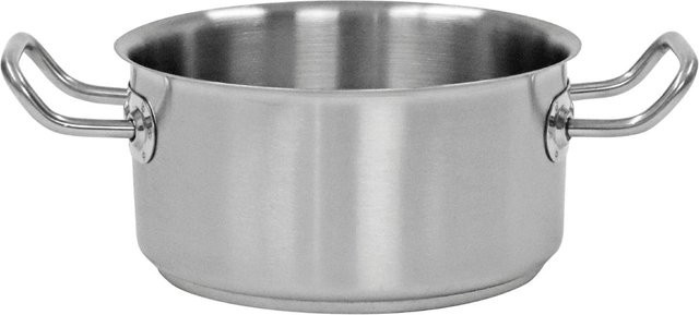 Schneider Bratentopf aus Edelstahl in Silber mit Ausgießrand, Volumen: 1,6 l, Durchmesser: 16 cm, Höhe: 8 cm - Bild 1