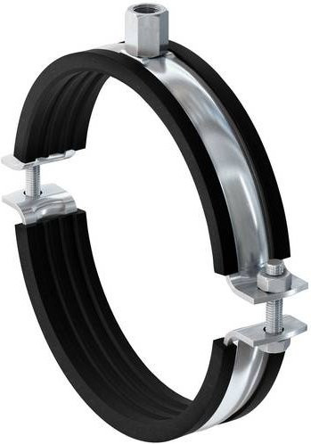 Fischer Rohrschelle Massivrohrschelle FRSM 2 M10/M12 in Silber, 20 Stück - Bild 1