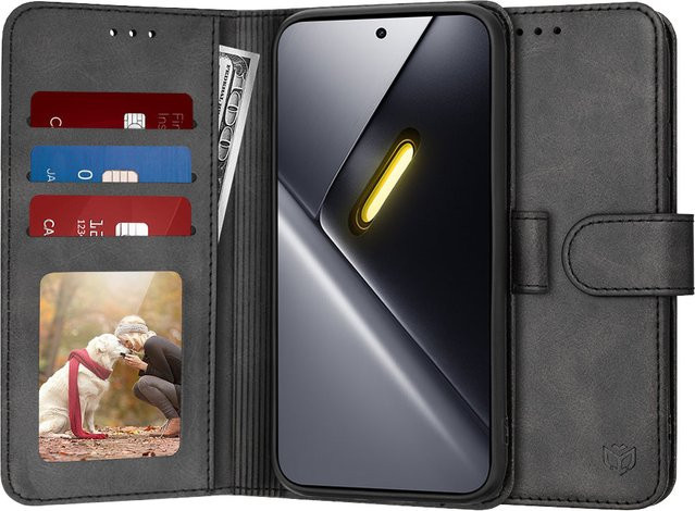 Techsuit Diary Book Hülle für Xiaomi Poco X8 Pro Max in Schwarz - Bild 1