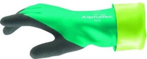 Ansell AlphaTec 58-735 Nitrilhandschuh in Grün, Größe 11, Länge: 350 mm - Bild 1