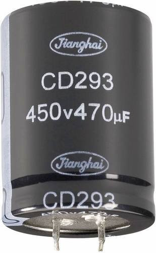 Jianghai Elektrolyt-Kondensator SnapIn ECS2GBW221MT6P23035 Schwarz, 220 µF, 400V, Durchmesser: 10 mm, Höhe: 35 mm - Bild 1