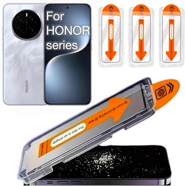 3er-Set Temperglas Displayschutz für HONOR X70i X60 GT X50i X40i X40 GT 9X PRO V20 20 20s X10 X20 X30i V30 Magie 7 transparent - Bild 1