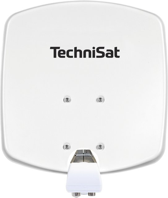 TechniSat DIGIDISH 33 Sat-Schüssel mit Twin-LNB und Wandhalterung in Weiß - Bild 1