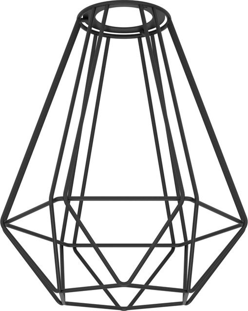Eglo Drahtschirm Capoliveri-E in Schwarz aus Stahl, Durchmesser: 17,5 cm, Höhe: 20,5 cm - Bild 1