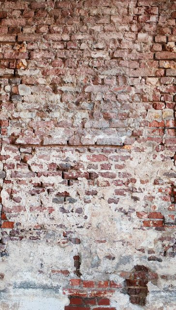 Livingwalls Fototapete Steinoptik Backsteinwand im Industrial-Vintage-Stil, Farben: rot, grau, weiß, B: 280 cm, H: 159 cm - Bild 1