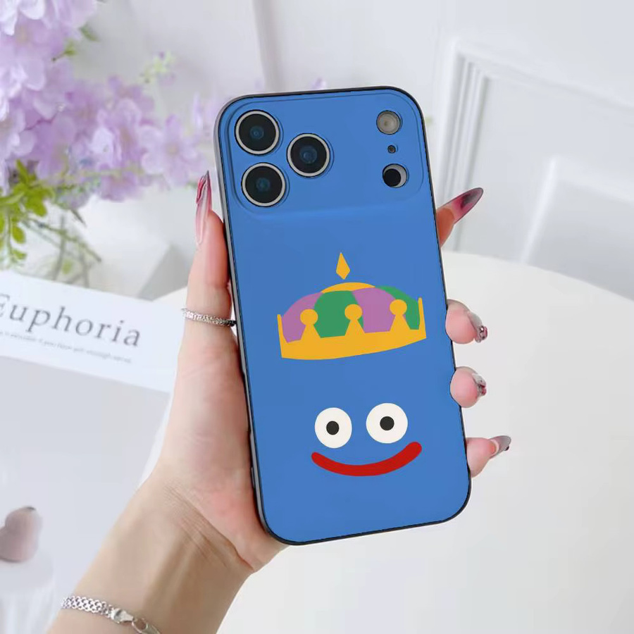 D-Dragon Quest Slime Handyhülle aus weichem Silikon für iPhone 11 bis iPhone 17 Pro Max Plus Air Mini in Schwarz - Bild 2