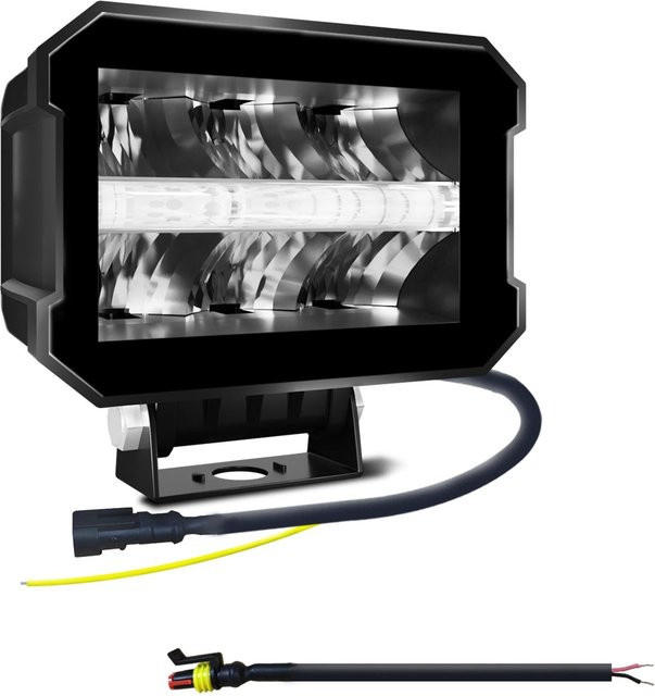 VehicleKit 100W LED Lichtleiste Spot und Flood Combo, 5 Zoll, 10000LM, wasserdichtes Fahrlicht und Arbeitslicht, Schwarz - Bild 1