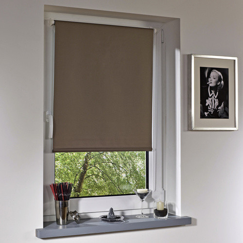 LIEDECO Klemmfix Rollo aus Polyester, grau, thermoisolierend und blickdicht, B: 120 cm, H: 150 cm - Bild 2