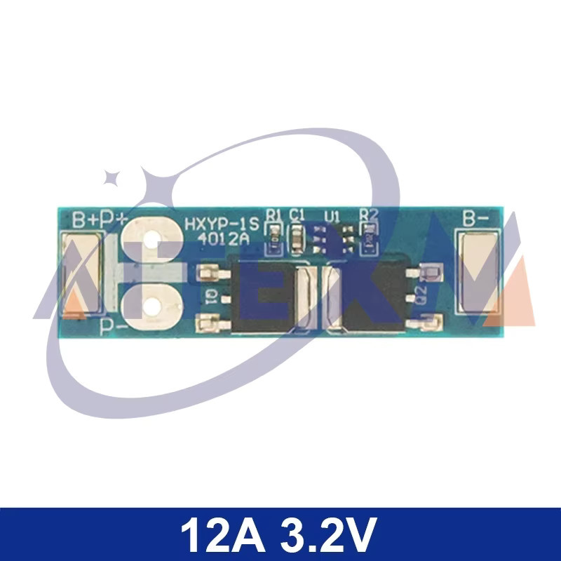 BMS 1S LiFePO4 und Li-Ion Batteriemanagementsystem für 3,7 V bis 3,2 V mit Schutz vor Kurzschluss und Überladung, Blau - Bild 2