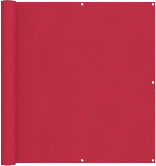 vidaXL Balkonsichtschutz aus PU-beschichtetem Oxford-Textil in Bordeauxrot mit Streifenmuster, Höhe: 120 cm, Breite: 800 cm - Bild 1